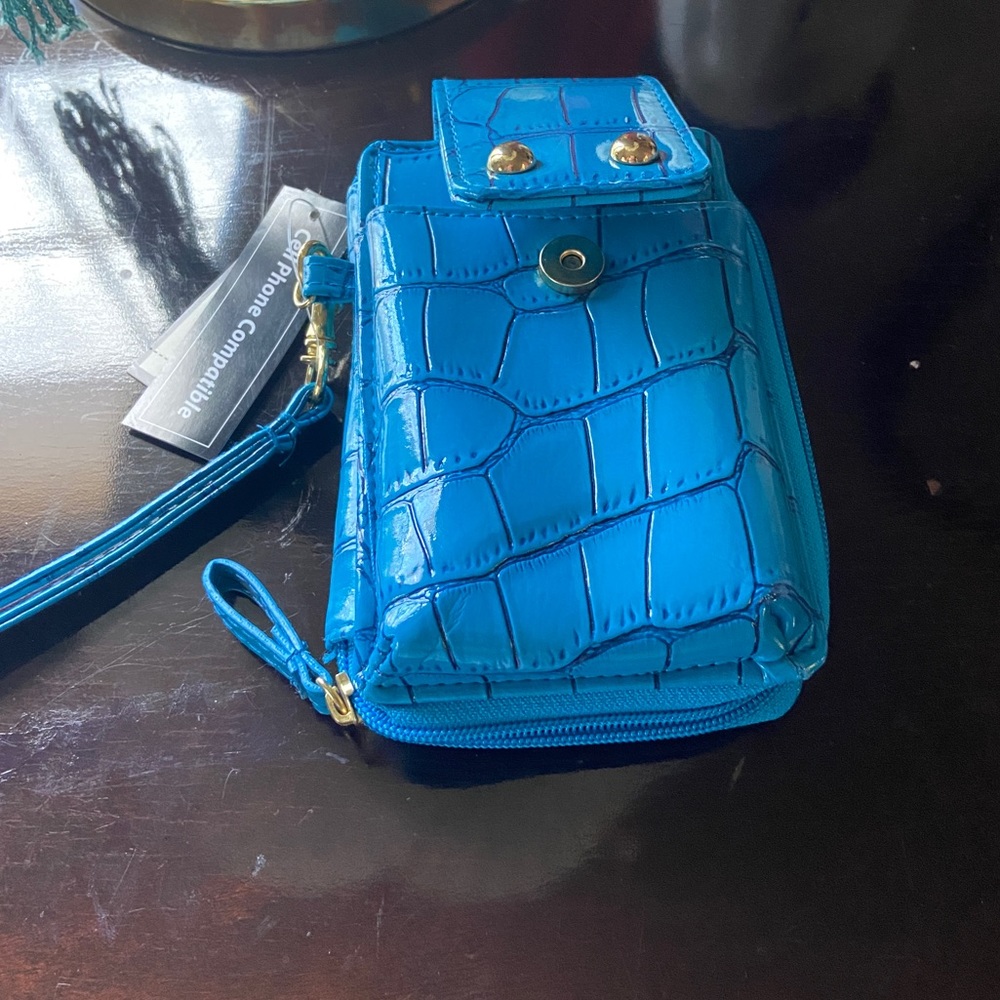 Blue Wrist Wallet / Brand New / Tags on